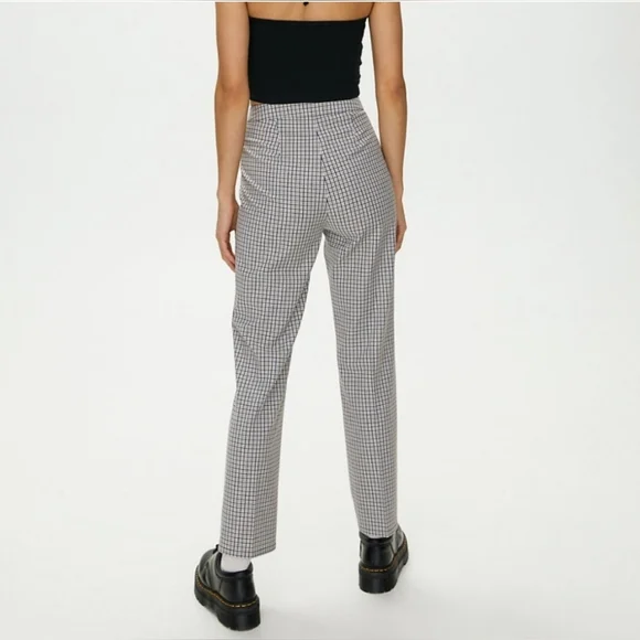 Aritzia Sunday best freshman plaid High-Rise Rise Pants Size 2 - Picture 5 of 10